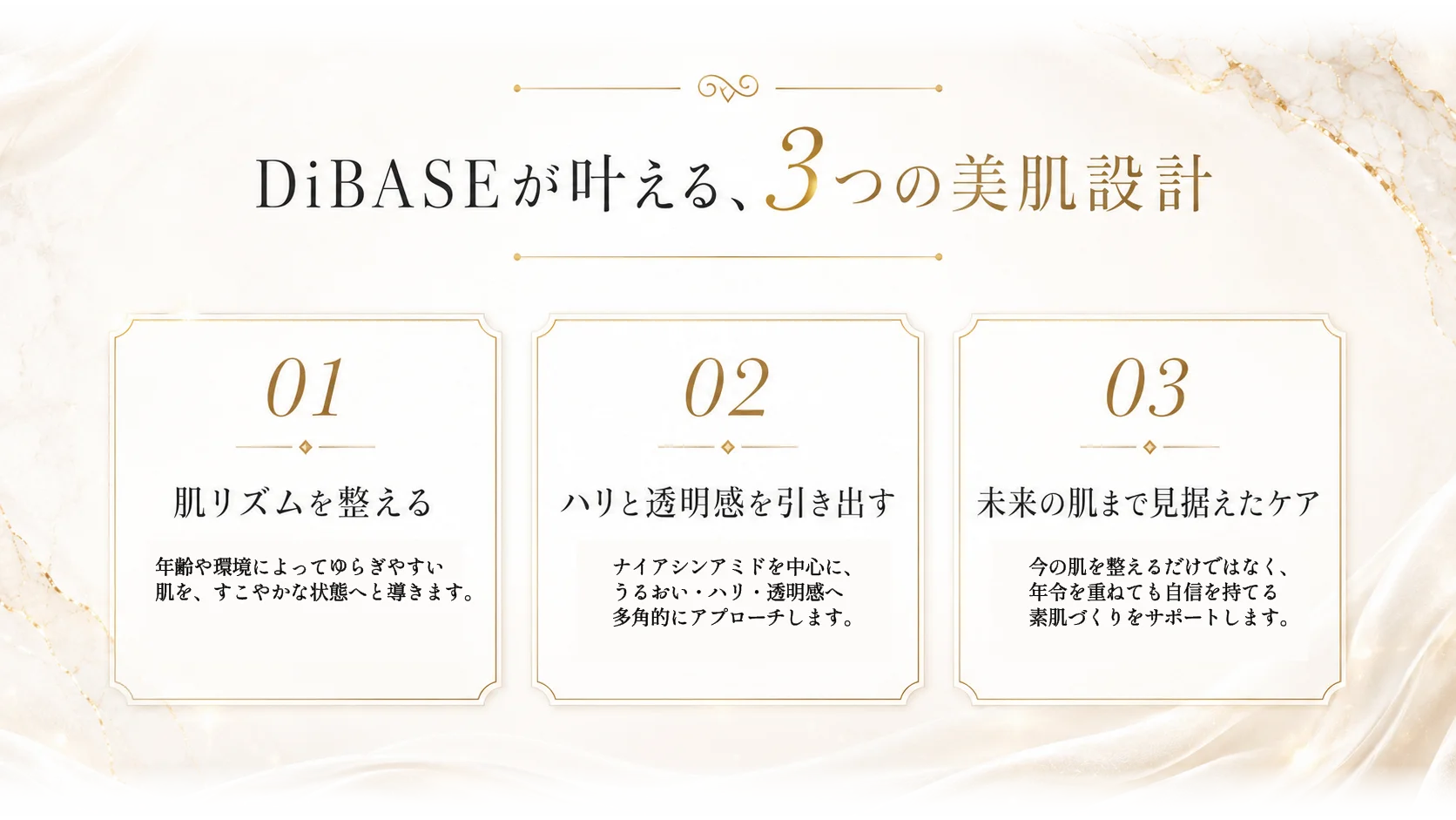 DiBASE 3つの美肌設計 PC